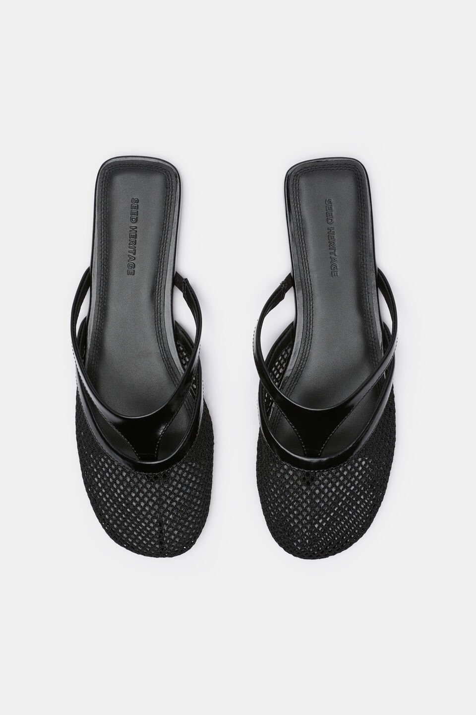 Anya Mesh Mule  Black