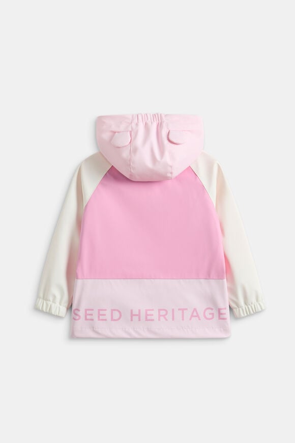 Mini Colourblock Raincoat  Pink Multi  hi-res