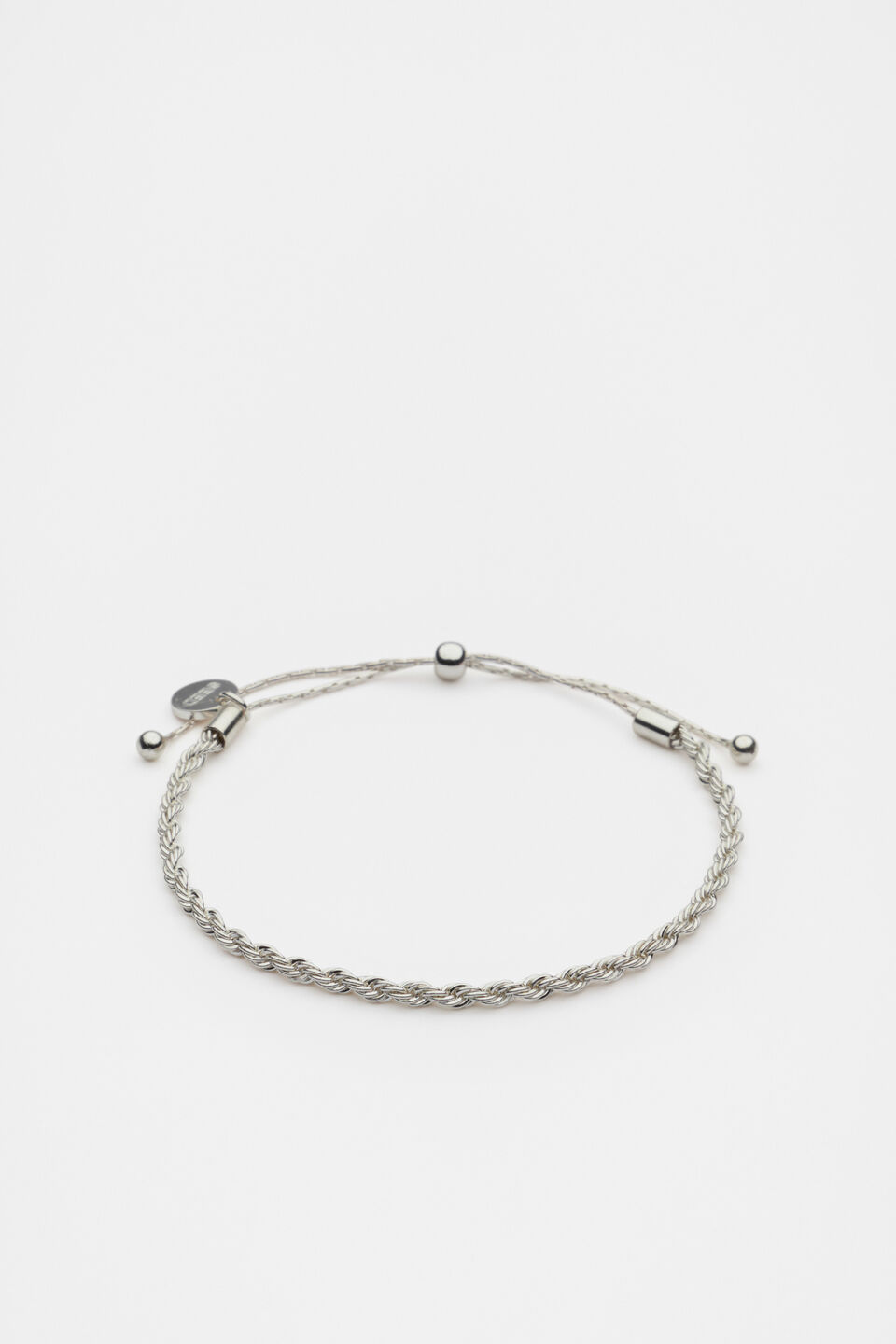 Fine Rope Bracelet  Silver