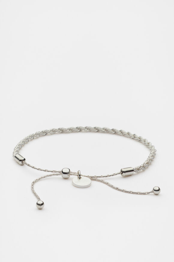 Fine Rope Bracelet  Silver  hi-res