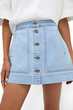 Denim Welt Pocket Mini Skirt  Glacial Blue Wash  hi-res
