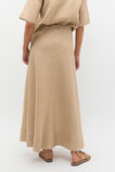 Core Linen Seam Front Skirt  Iced Latte  hi-res