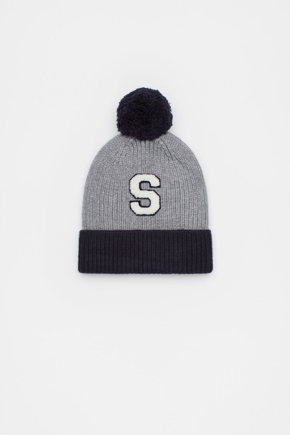 Colourblock Initial Beanie  S