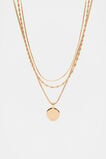 Disc Pendant Necklace  Gold  hi-res