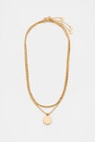 Disc Pendant Necklace  Gold  hi-res