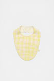 Gingham Dribble Bib  Daisy  hi-res