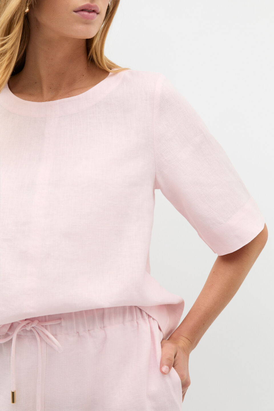 Core Linen Tee  Primrose