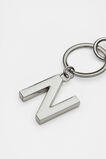 Silver Initials Keyring  N  hi-res