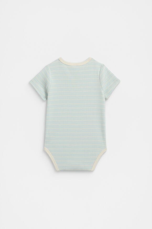 Logo Rib Bodysuit  Soft Blue  hi-res