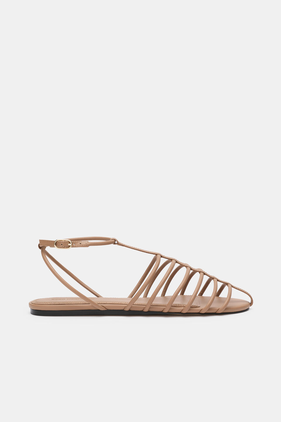 Vera Fine Caged Sandal  Caramel