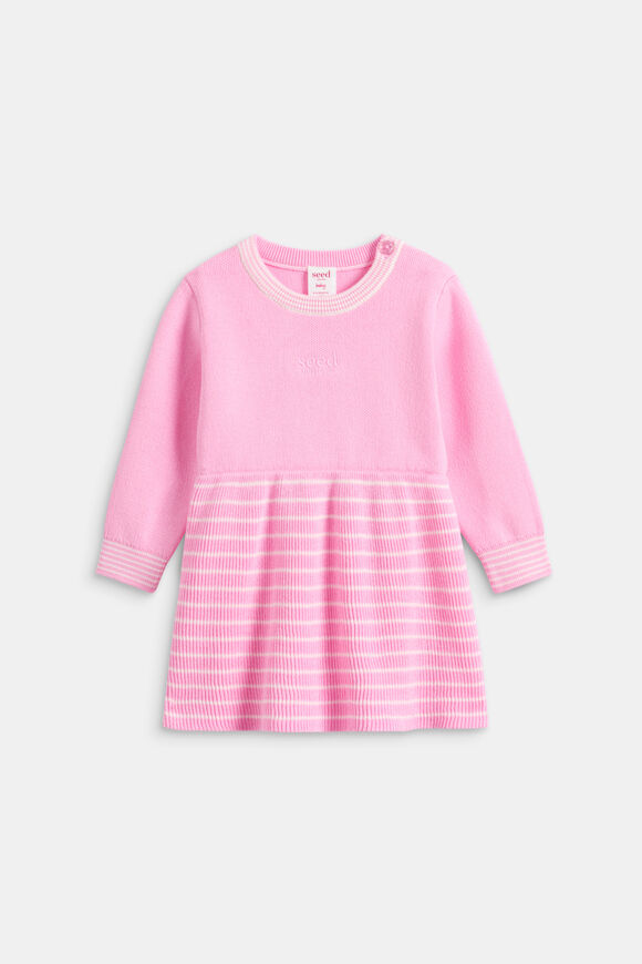 Logo Knit Dress  Candy Pink  hi-res