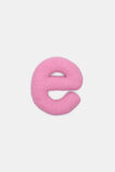 Pink Boucle Initial Cushion  E  hi-res