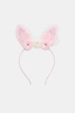 Glitter Bunny Ears Headband  Pink Lemonade  hi-res