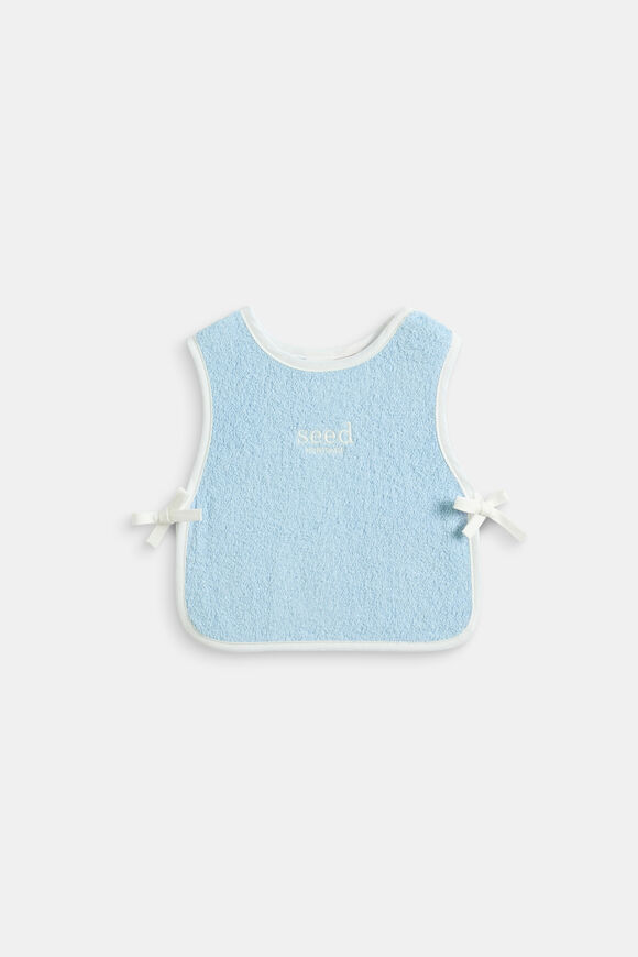 Logo Towel Bib  Powder Blue  hi-res