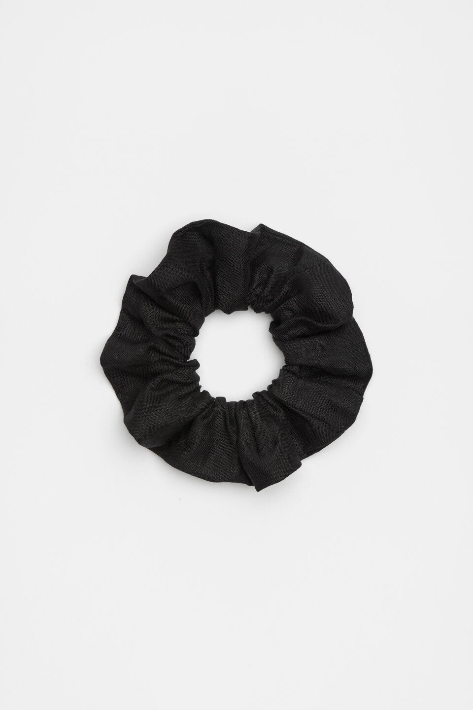 Linen Scrunchie  Black