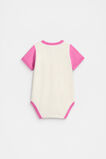 Colourblock Logo Bodysuit  Wild Berry  hi-res