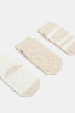 Bunny Sock 3 Pack  Oat Marle  hi-res