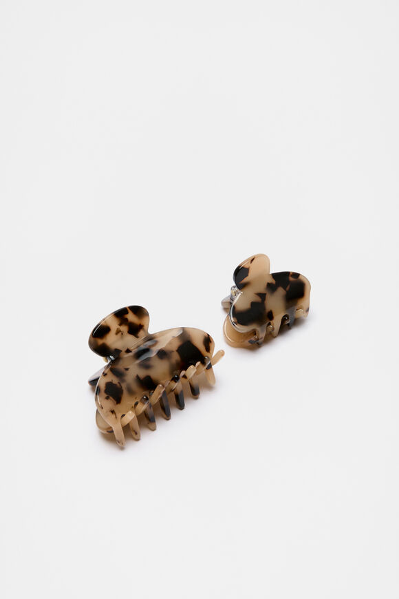 Mini Hair Claw Set  Tort  hi-res
