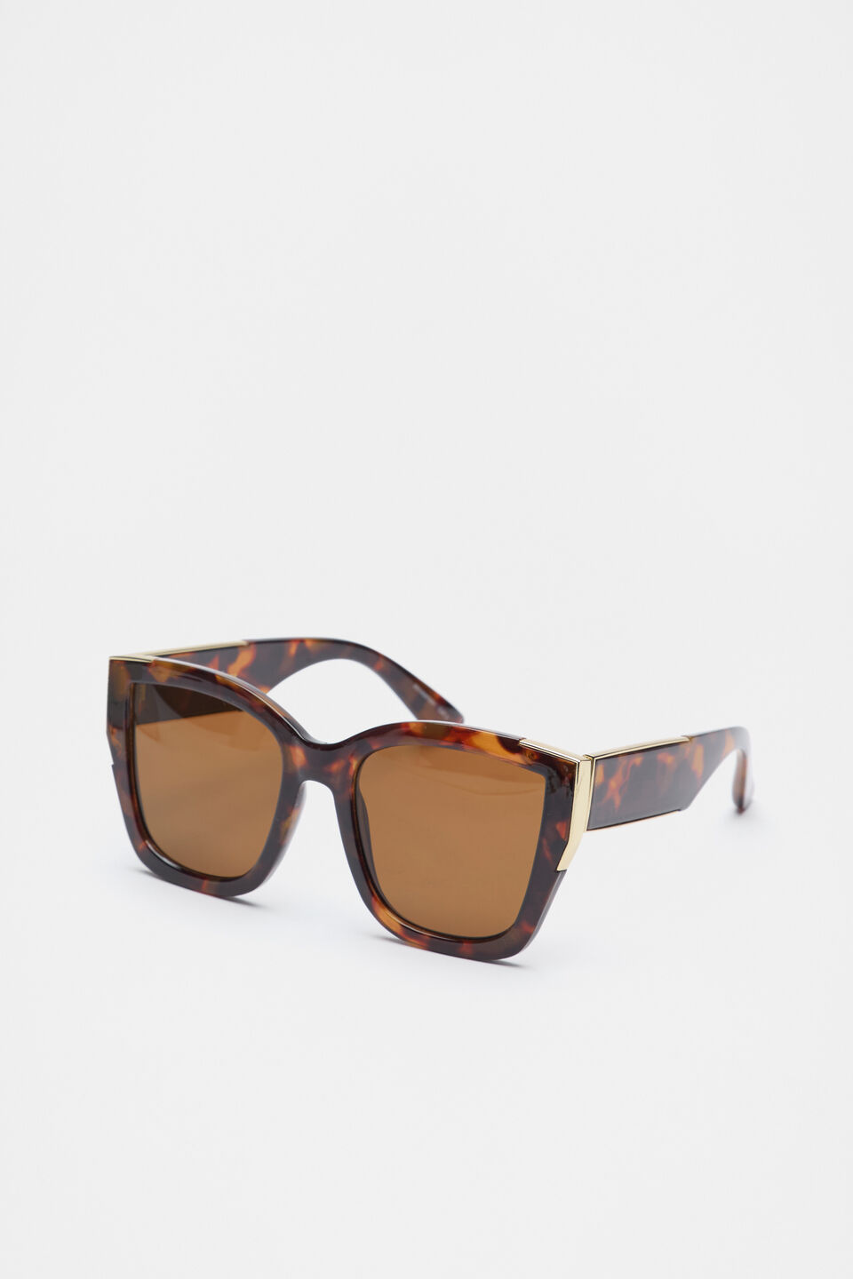 Cynthia Oversized Sunglasses  Dark Tort