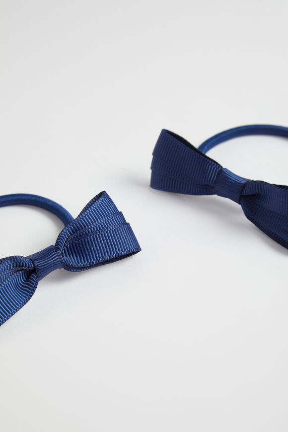 Grosgrain Bow Elastic Pack  Navy  hi-res