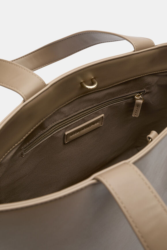 Logo Detail Tote  Dark Cashew  hi-res