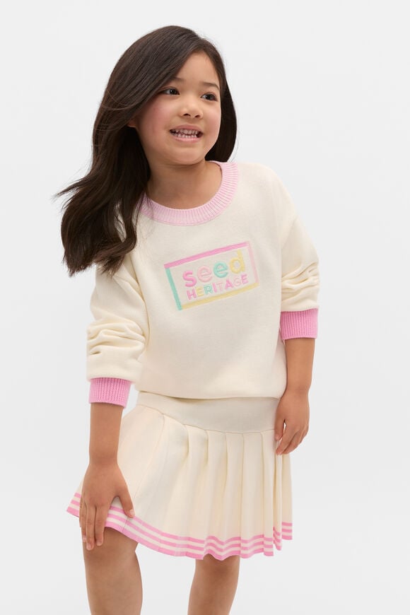 Logo Knit Sweater  Classic Cream  hi-res