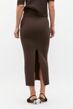 Crepe Knit Maxi Pencil Skirt  Dark Espresso  hi-res