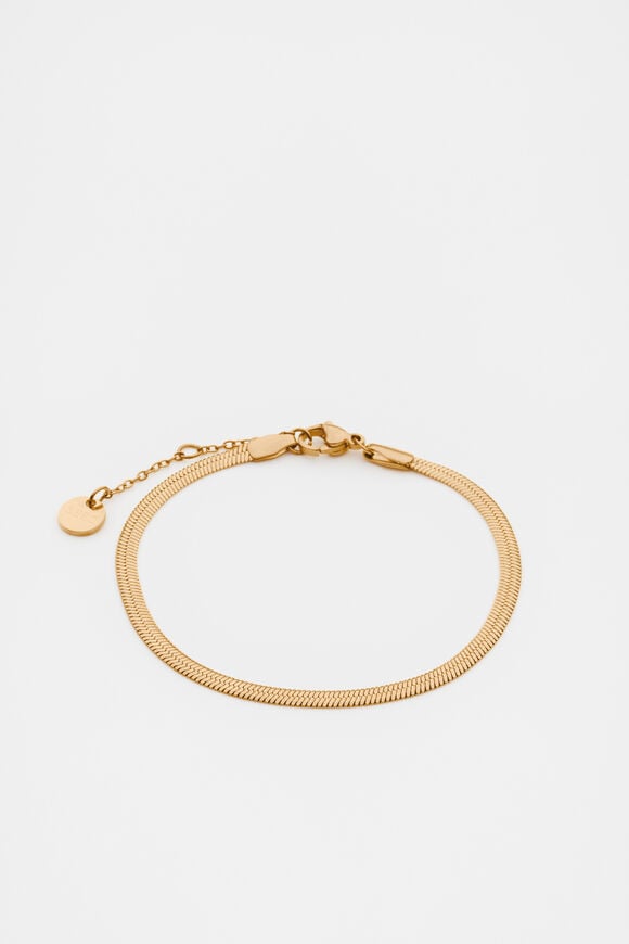 Waterproof Snake Chain Bracelet  Gold  hi-res