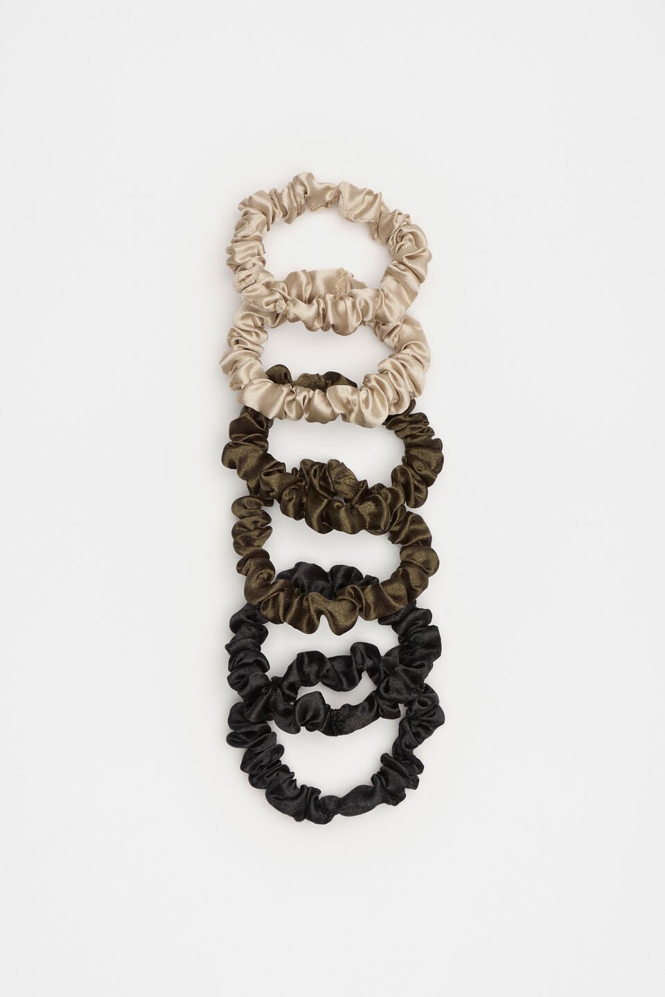 Mini Scrunchie  Olive Leaf