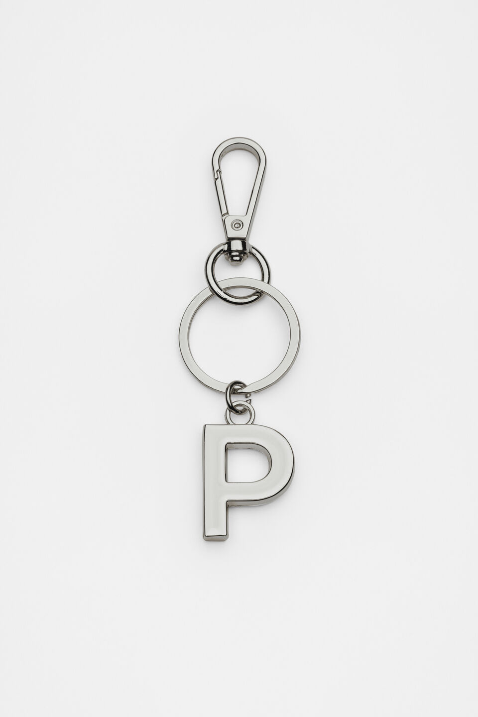 Silver Initials Keyring  P