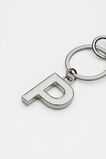 Silver Initials Keyring  P  hi-res