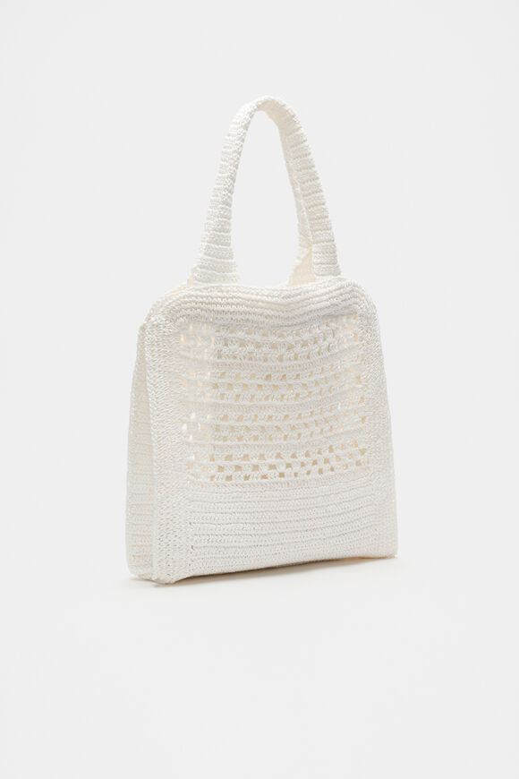 Woven Tote  White  hi-res