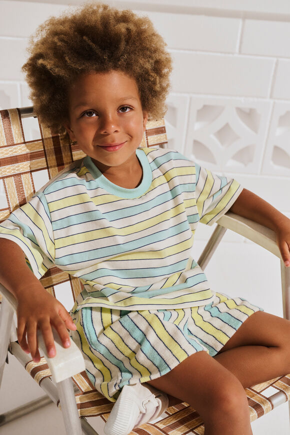 Boxy Stripe Tee  Multi Stripe  hi-res