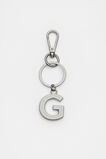 Silver Initials Keyring  G  hi-res