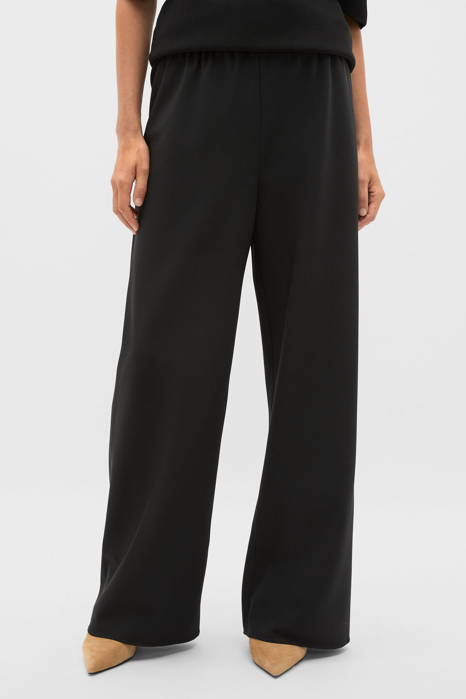Easy Wide Leg Pant  Black