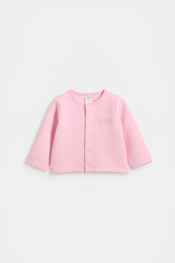 Quilted Logo Jacket  Petal Pink  hi-res