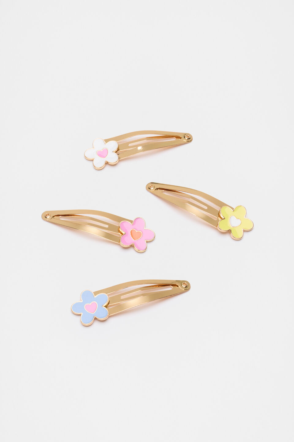 Metal Flower Snaps  Multi