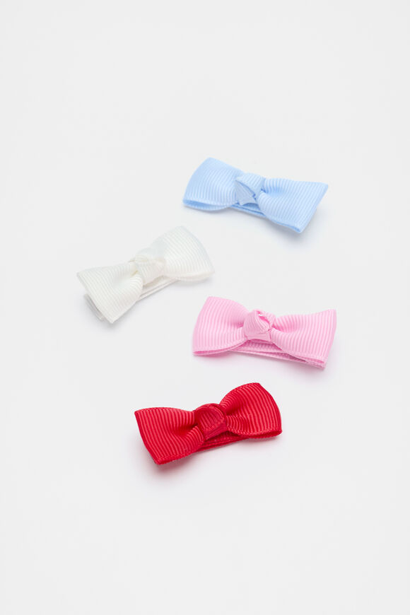 Grosgrain Bow Duck Clips  Multi  hi-res