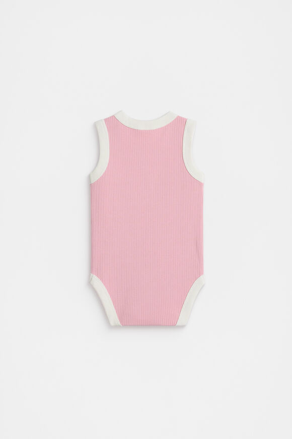 Logo Tank Bodysuit  Bubblegum  hi-res