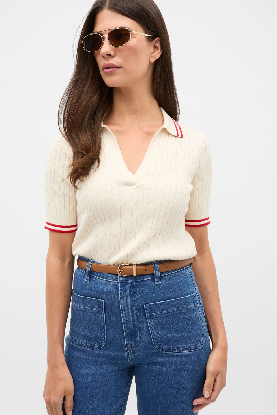 Raven Metal Keeper Belt  Tan