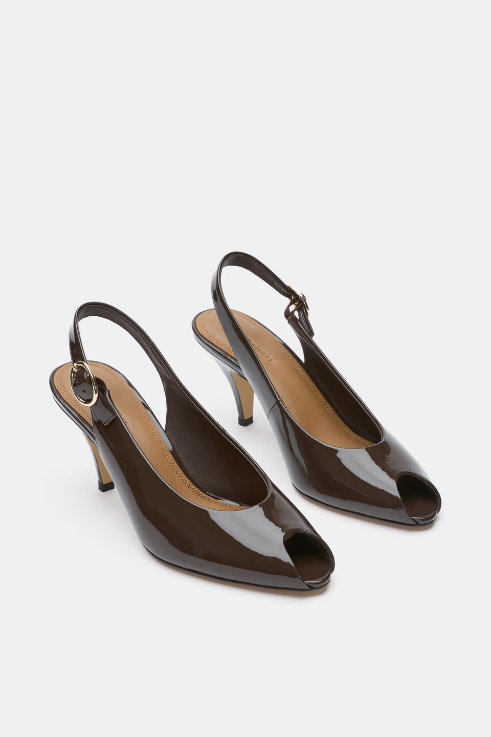 Emery Peep Toe Heel  Chocolate