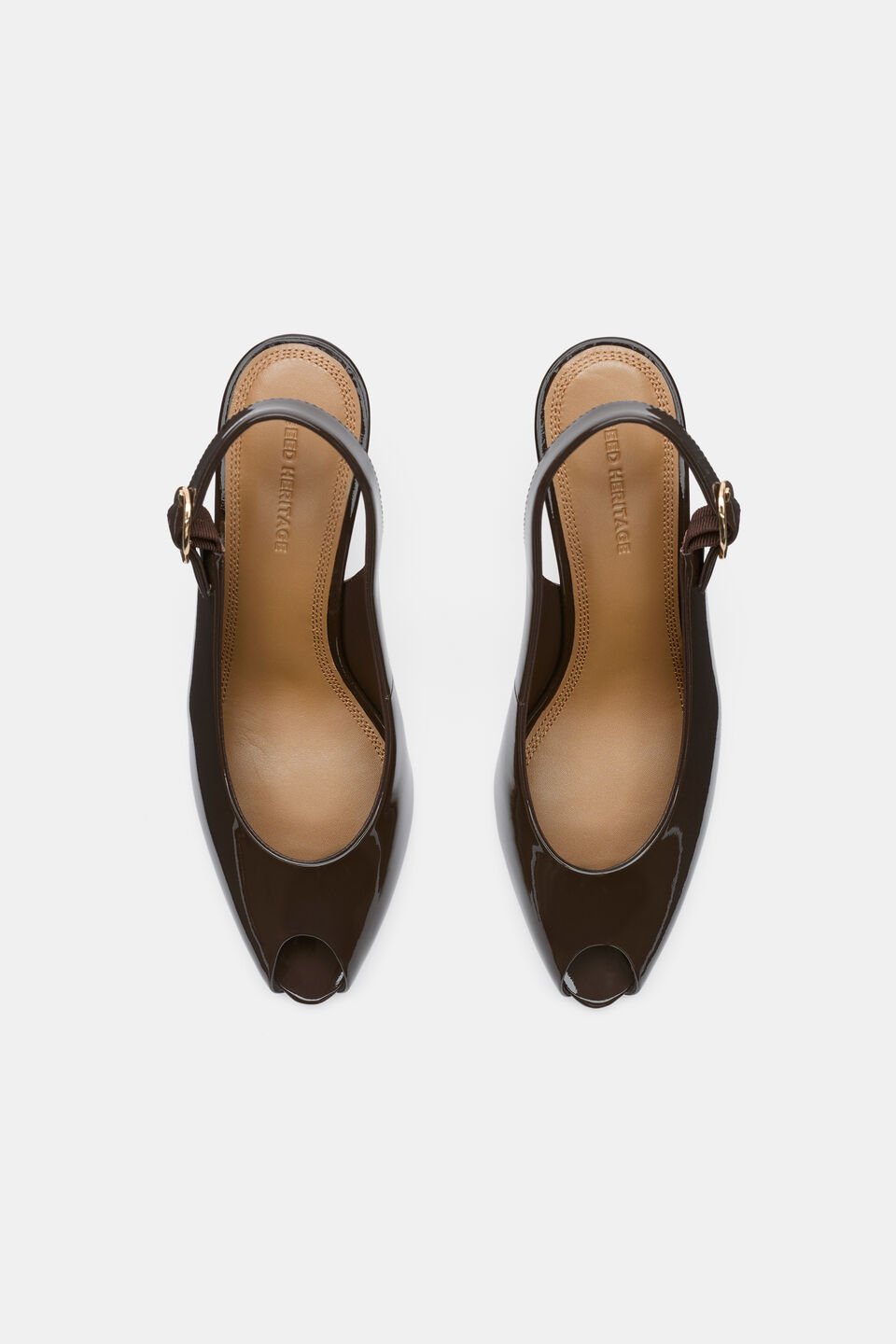 Emery Peep Toe Heel  Chocolate