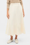 Soft Denim Side Buckle Skirt  Coconut Cream  hi-res