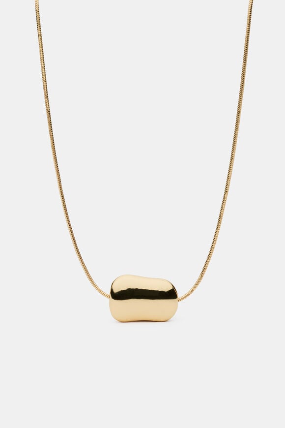 Pebble Necklace  Gold  hi-res