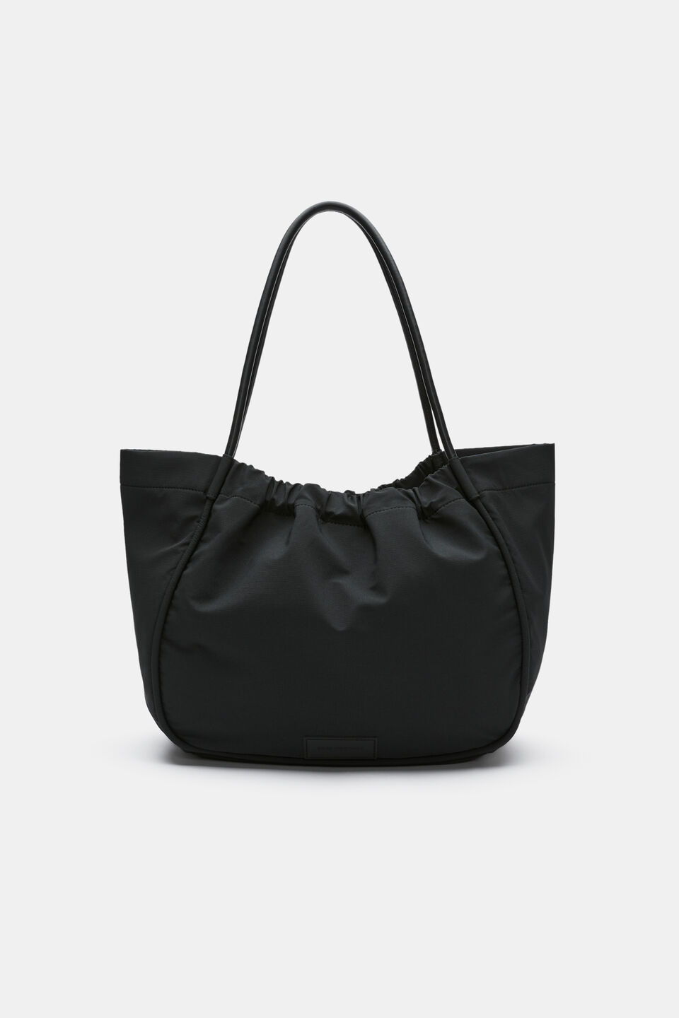 Ruched Essential Tech Tote  Black