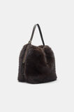 Fur Hobo Bag  Coffee Bean  hi-res