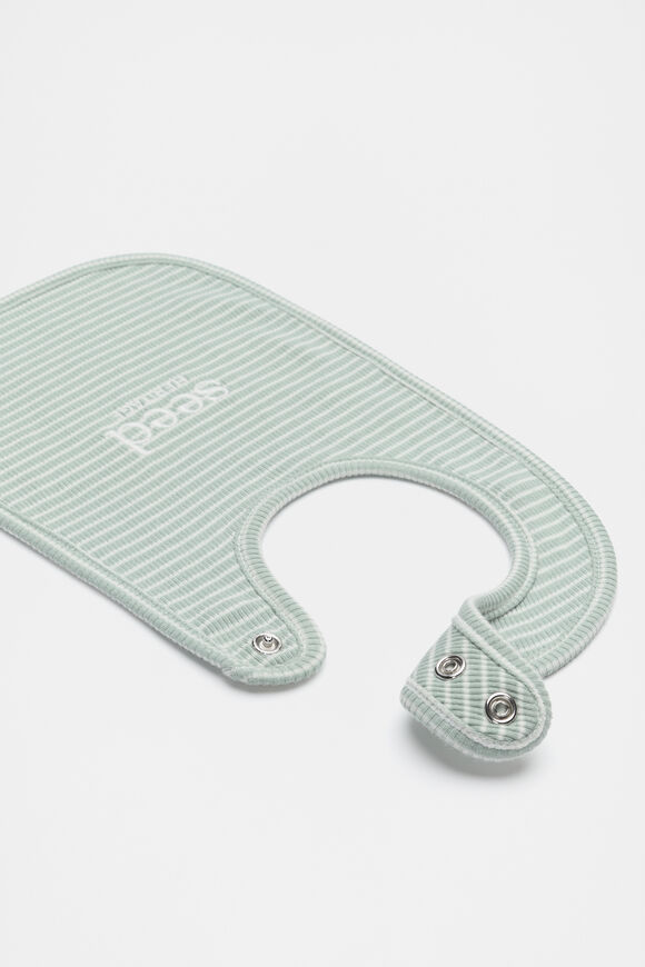 Core Rib Logo Bib  Sage Stripe  hi-res