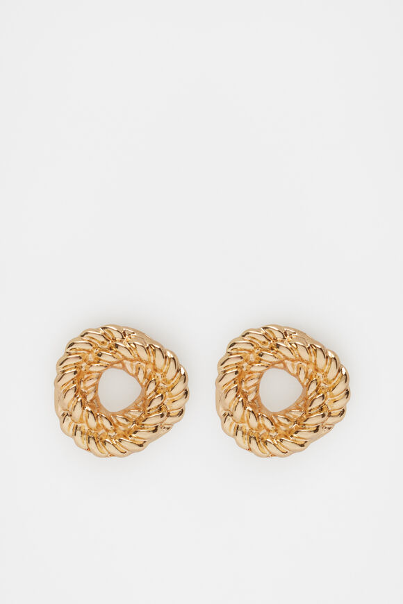 Rope Chain Stud  Gold  hi-res