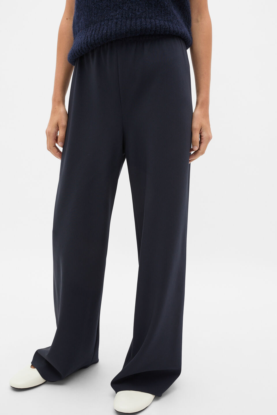 Easy Wide Leg Pant  Twilight Blue