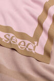 Logo Knit Blanket  Petal Pink  hi-res